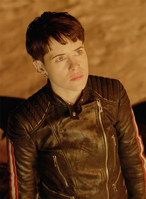 Claire Foy The Girl in the Spider's Web Leather Jacket