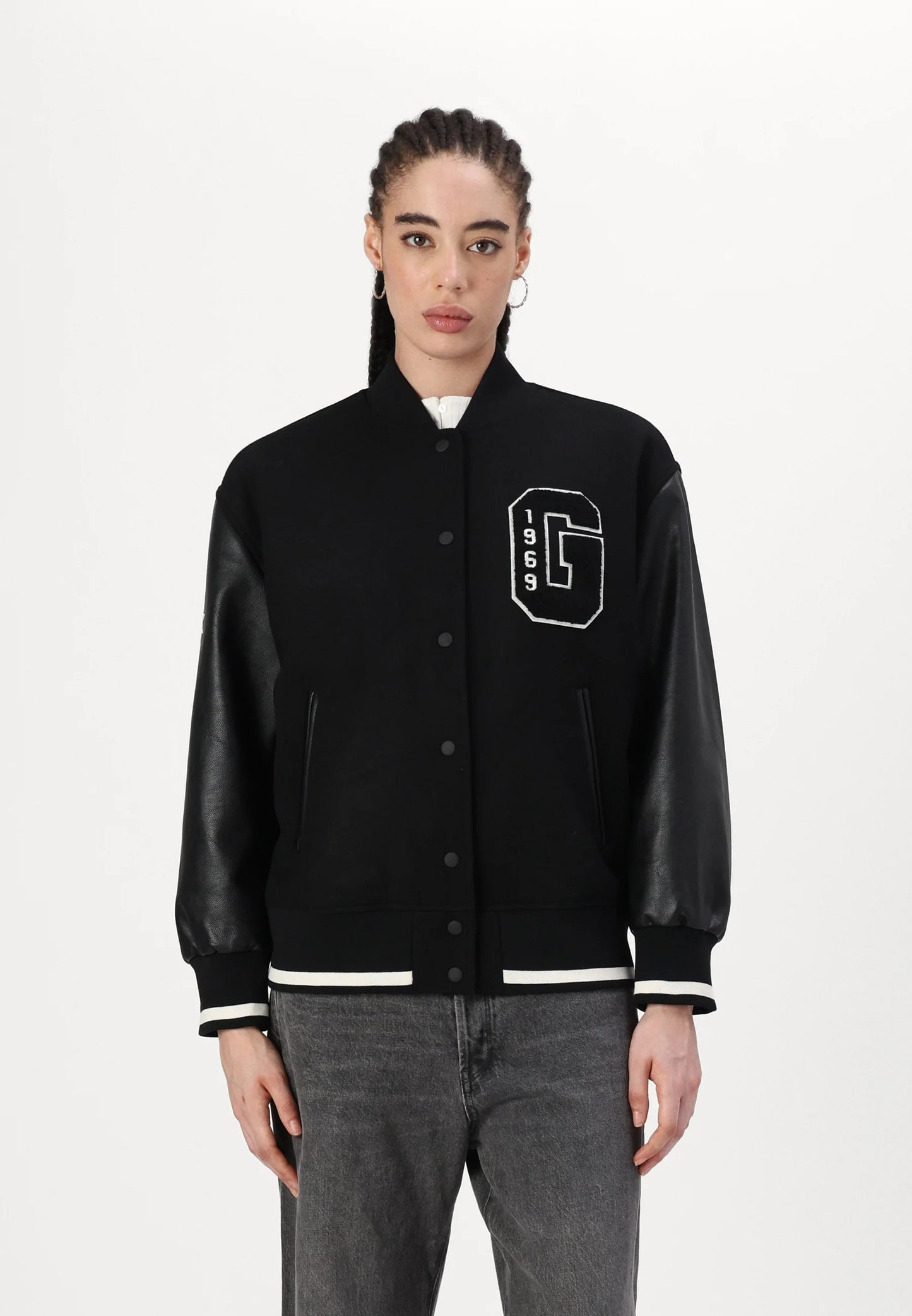 Women's Black Varsity Jacket