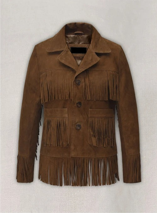 Dakota Johnson The High Note Fringed Suede Leather Jacket