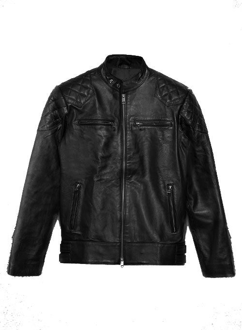 David Beckham Quilted Leather Jacket—Iconic Style