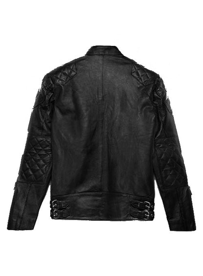 David Beckham Quilted Leather Jacket—Iconic Style