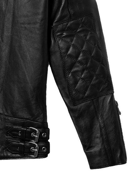 David Beckham Quilted Leather Jacket—Iconic Style