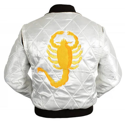 Ryan Gosling Scorpion Drive Satin Puffer Jacket