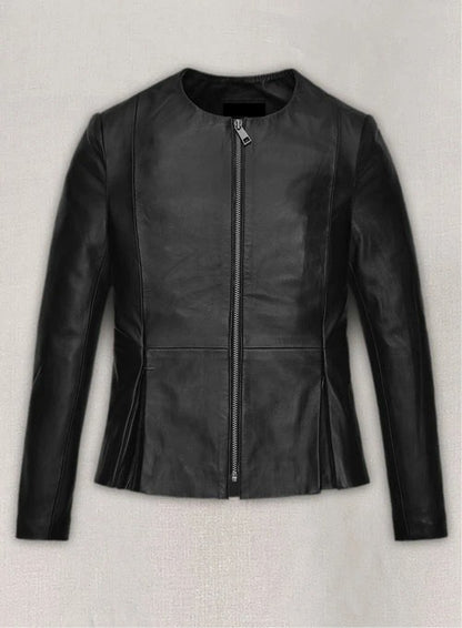 Elizabeth Gillies Dynasty Black Leather Jacket