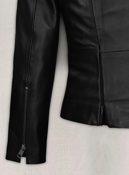 Elizabeth Gillies Dynasty Black Leather Jacket