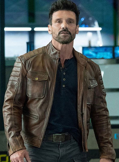 Frank Grillo Boss Level Leather Jacket – Action Hero Style