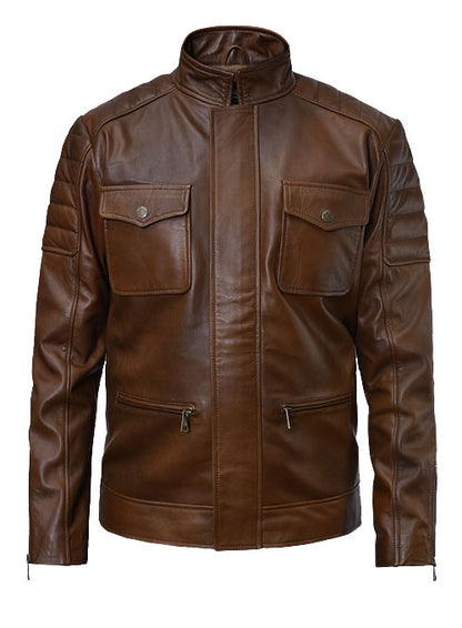 Frank Grillo Boss Level Leather Jacket – Action Hero Style