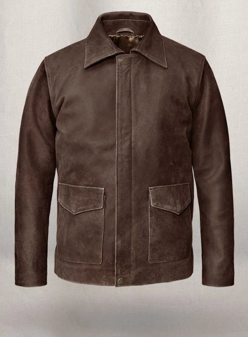 Indiana Jones Distressed Leather—Harry Ford Adventure Jacket