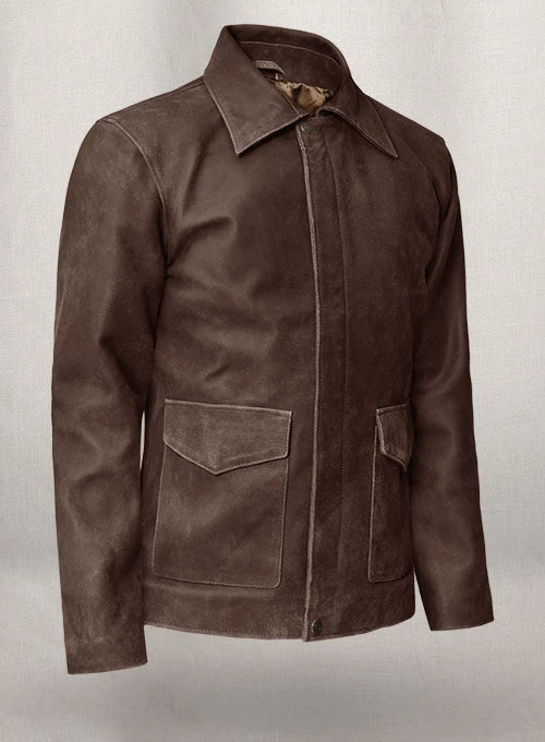 Indiana Jones Distressed Leather—Harry Ford Adventure Jacket