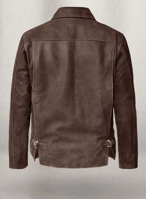 Indiana Jones Distressed Leather—Harry Ford Adventure Jacket