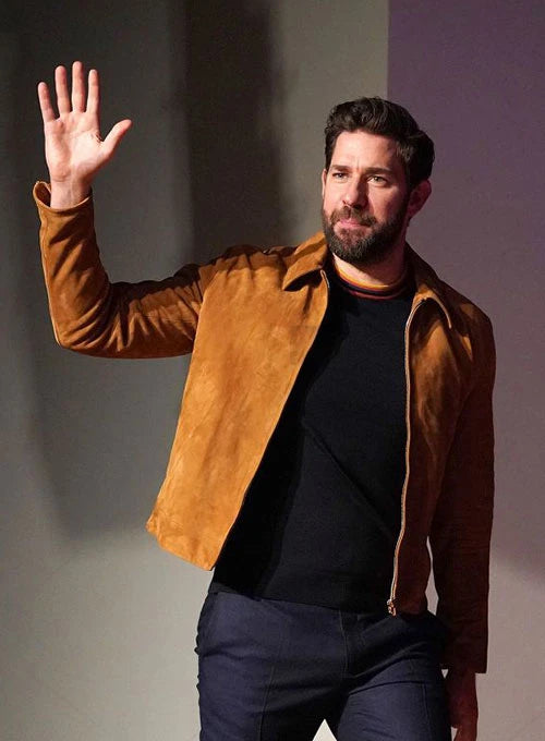 John Krasinski Casual Suede Jacket