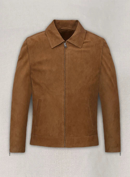 John Krasinski Casual Suede Jacket