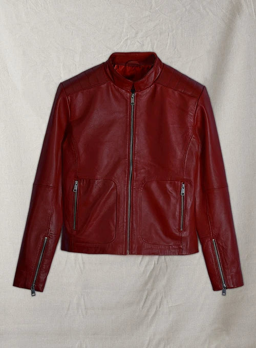 Kaya Scodelario Resident Evil Leather Jacket