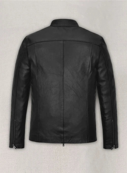 Matt Damon Stylish Black Leather Jacket