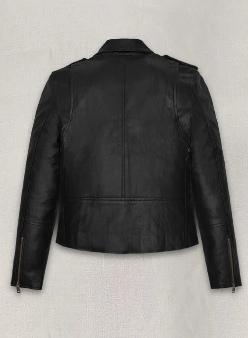 Meghan Markle Inspired Black Biker Jacket – Timeless Elegance