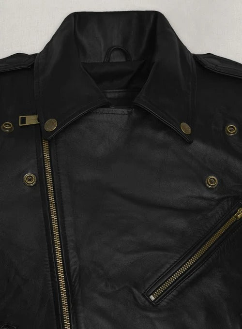 Meghan Markle Inspired Black Biker Jacket – Timeless Elegance