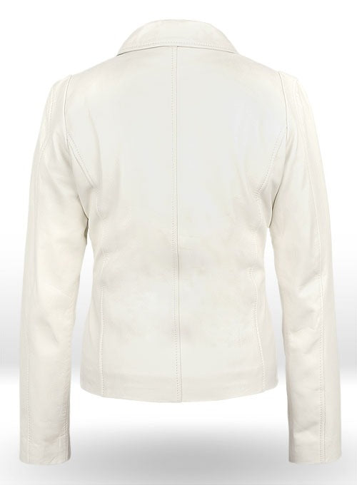 Women's Off-White Leather Jacket