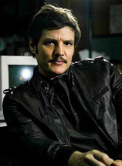 Pedro Pascal Narcos Black Leather Jacket