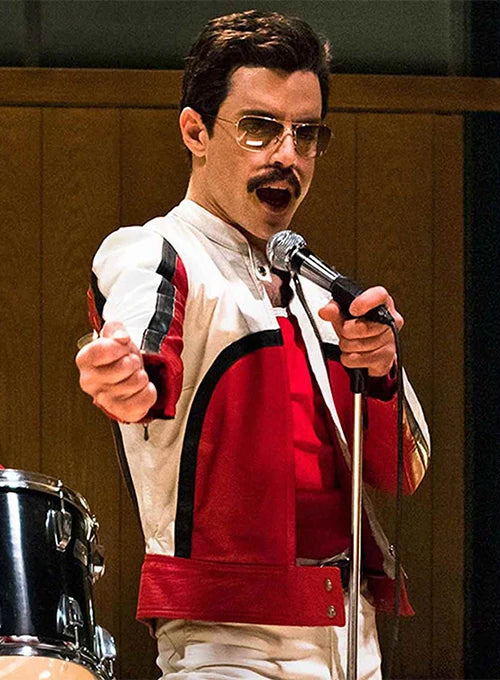 Rami Malek Bohemian Rhapsody Freddie Mercury Leather Jacket