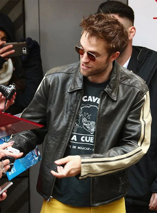 Robert Pattinson Stylish Leather Jacket