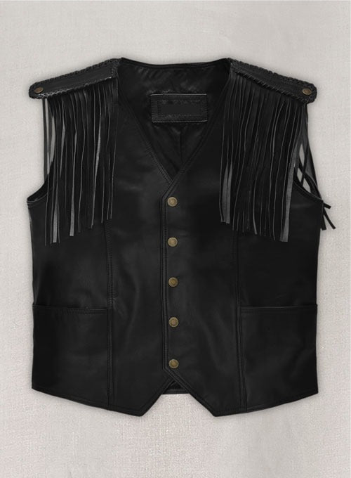 Ryan Gosling Barbie Fringed Leather Vest