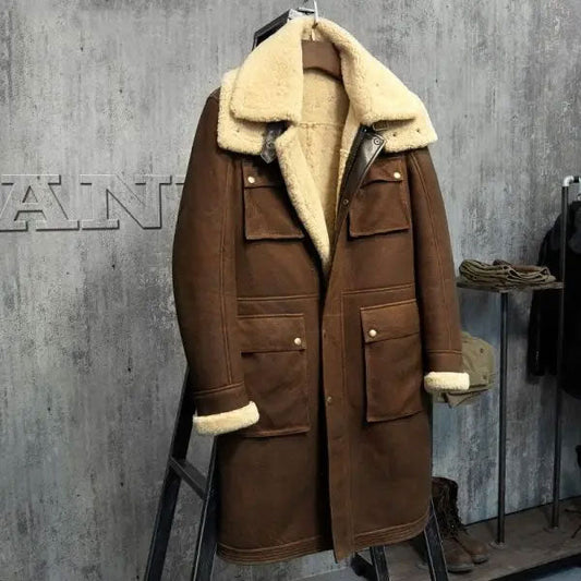 Men’s Shearling Coat Men’s Fur Parka