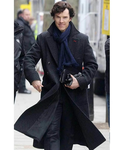 Benedict Cumberbatch Sherlock Holmes Wool Trench Coat